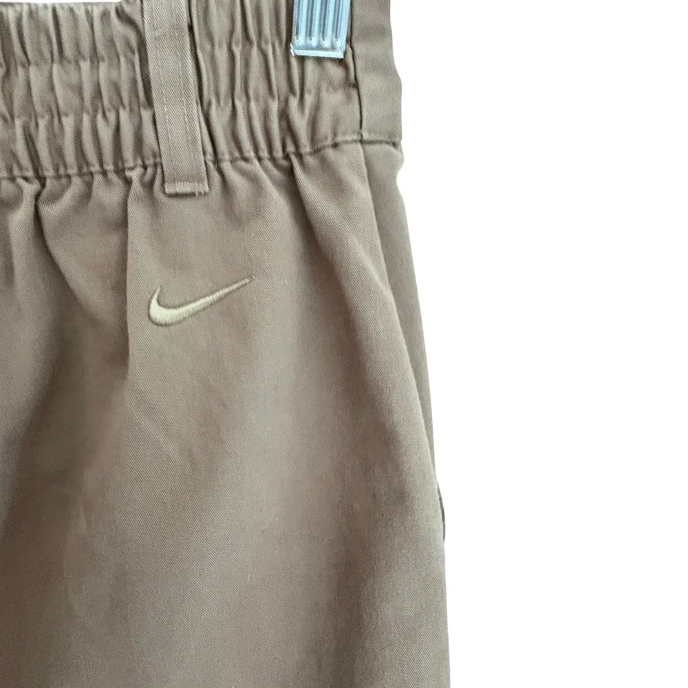 Nike Brown Twill Cotton Blend Sports Midi Skirt sz XL